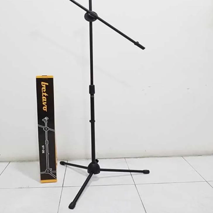 ☜ Stand Mic BETAVO ST-25 ST25 ST 25 Lantai Kaki 3 Tiang Mic Cagak Mic Tripod ✤