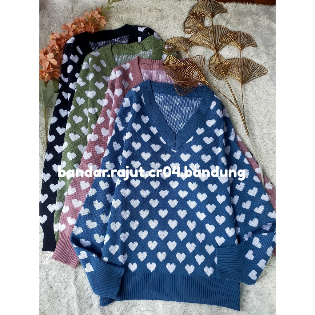 SWEATER LELI MOTIF LOVE BRANDED 7 GATE