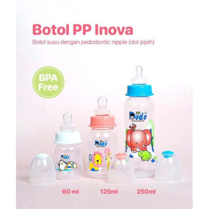 Dodo Botol Susu Dot Gepeng / Botol PP Inova