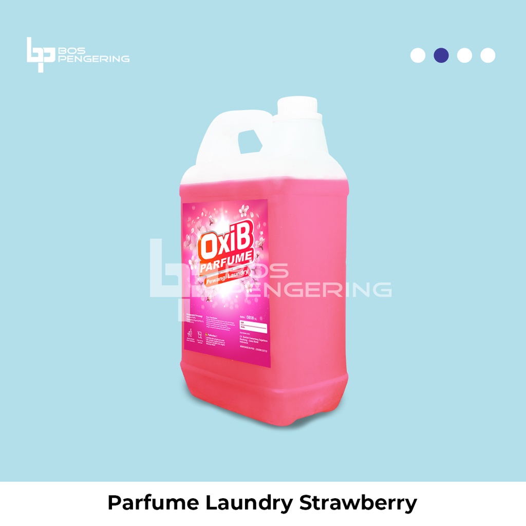 Pewangi Pakaian Laundry - OxiB Parfum Aroma Strawberry 5Liter Sweet Tahan Lama