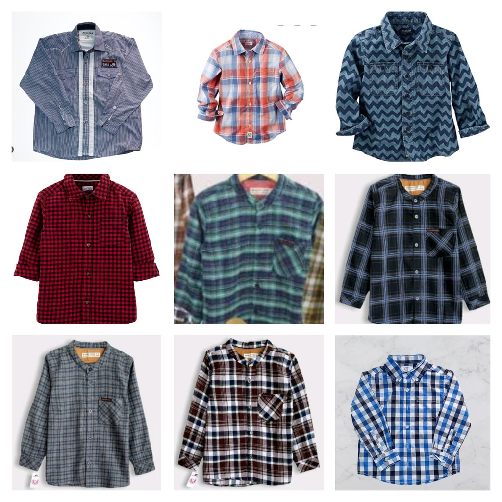 Kemeja anak laki laki branded