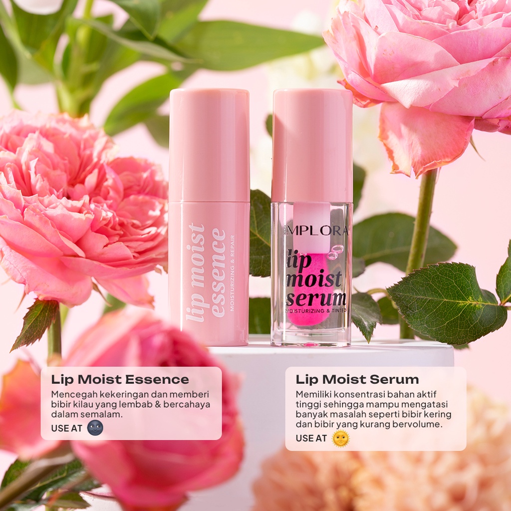 Implora Lip Moist Essence Serum ada 2 varian Rumah Cantik 354 Medan Kosmetik Murah Bisa COD