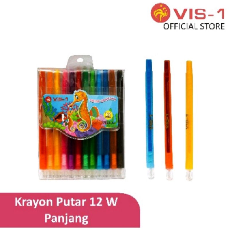 

Crayon Putar Vis-1 Panjang 12 Warna
