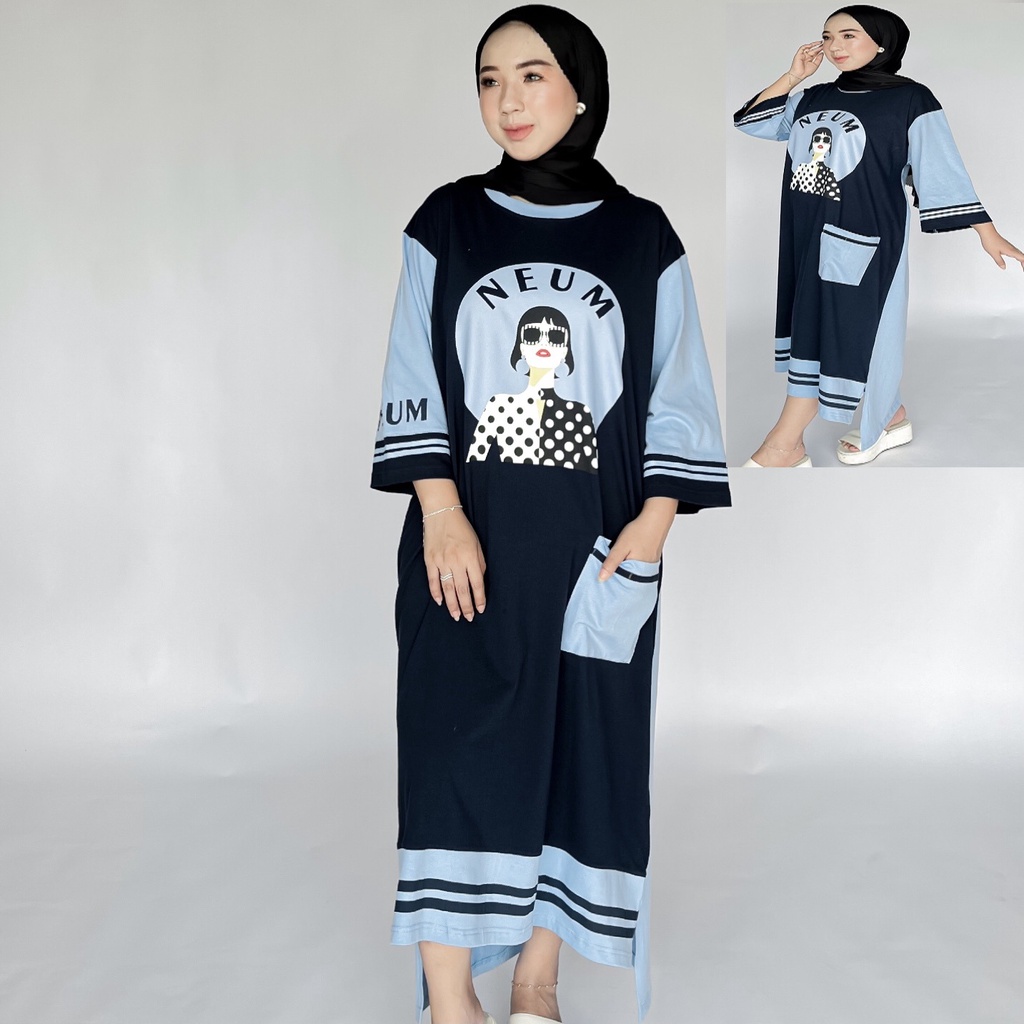 Promo Tunik Murah/Tunik Muslimah Lebaran/Tunik Elegan Outfit Hijab/Warna Baru Tunik Cantik/Baju Leba