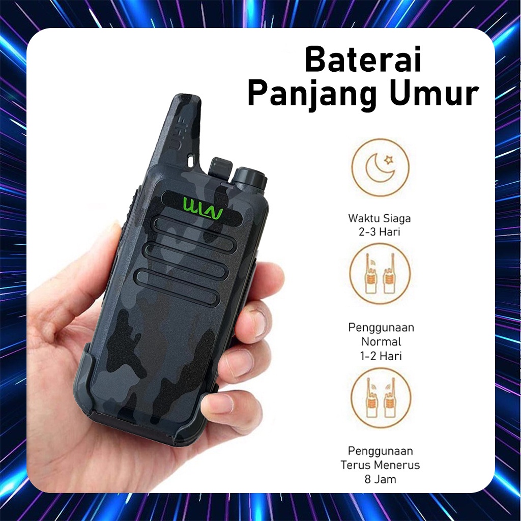 Handy Talky HT WLN UHF TWO WAY RADIO 6 Warna C1 walkie talkie 2 UNIT www