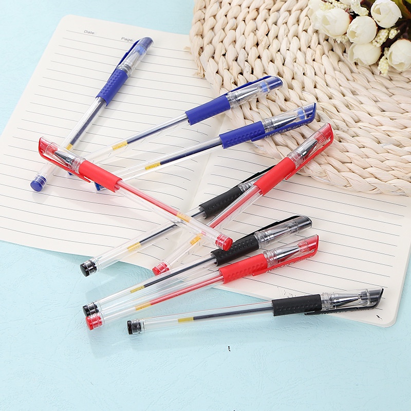 Bolpen tinta 0.5 mm  pulpen alat tulis bolpoin polpen merah biru hitam