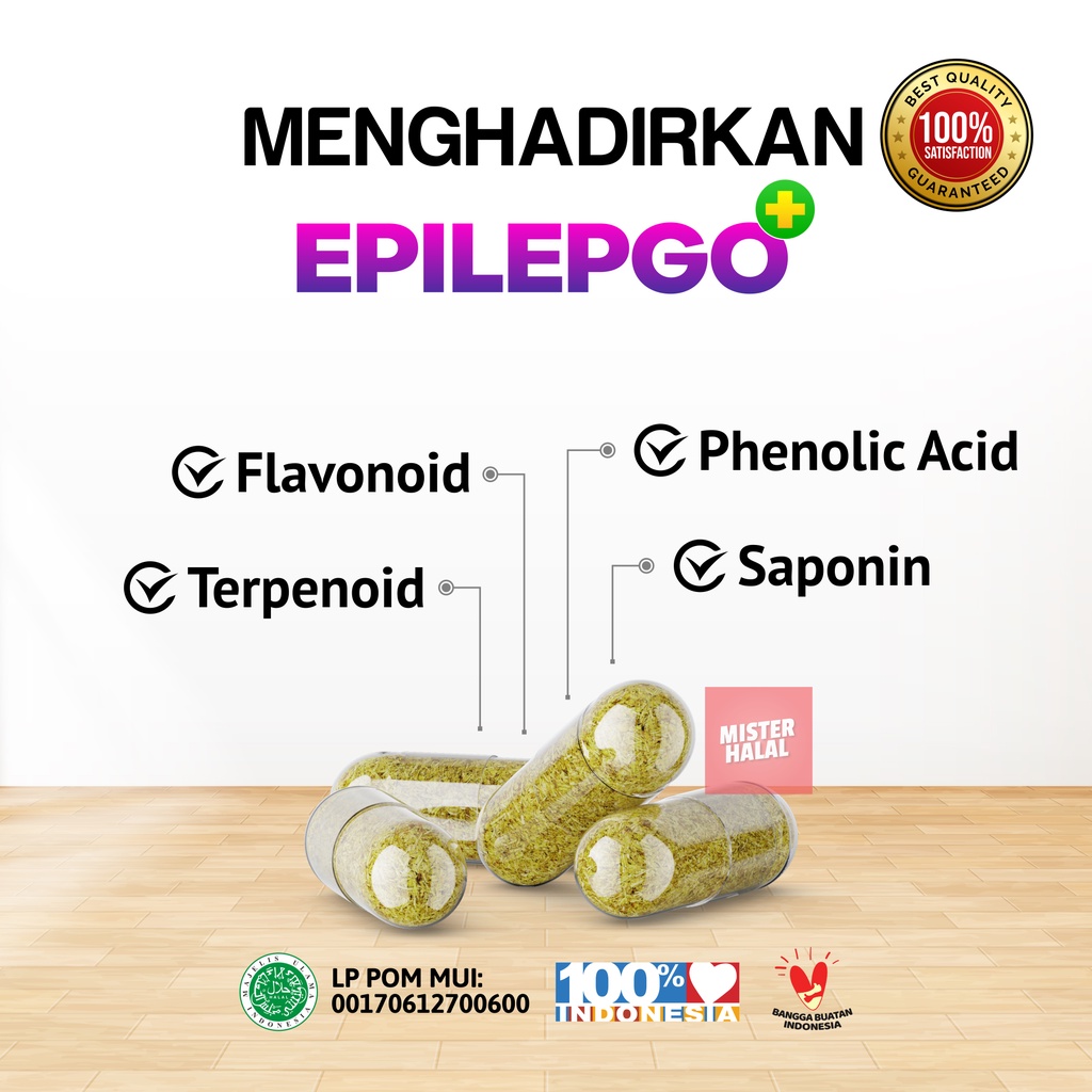 EPILEPGO Obat Epilepsi Ampuh, Atasi Kejang Kejang, Ayan, Obat Syaraf, Obat Step Kejang, Kesehatan Otak. Stroke