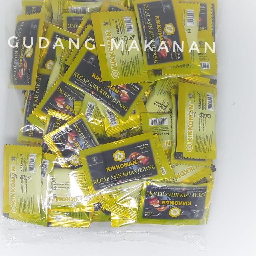 

✲ Kikkoman Sachet Kecap Asin Khas Jepang 5ml (Isi 100pcs) ✭