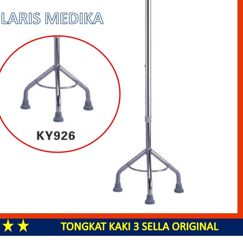 ♔ Tongkat Manula Kaki 3 atau 4 Alat Bantu Jalan Tiga dan Empat Orang Tua Sella Tongkat Jalan Orang T