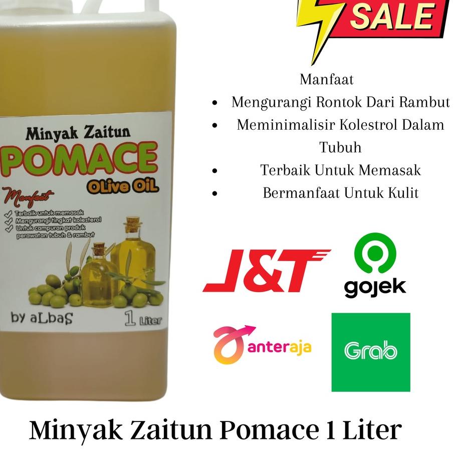 

♙ Pomace Olive Oil / Minyak Zaitun Pomace 1 Liter Terbaik memasak menumis menggoreng aLBaS ➫