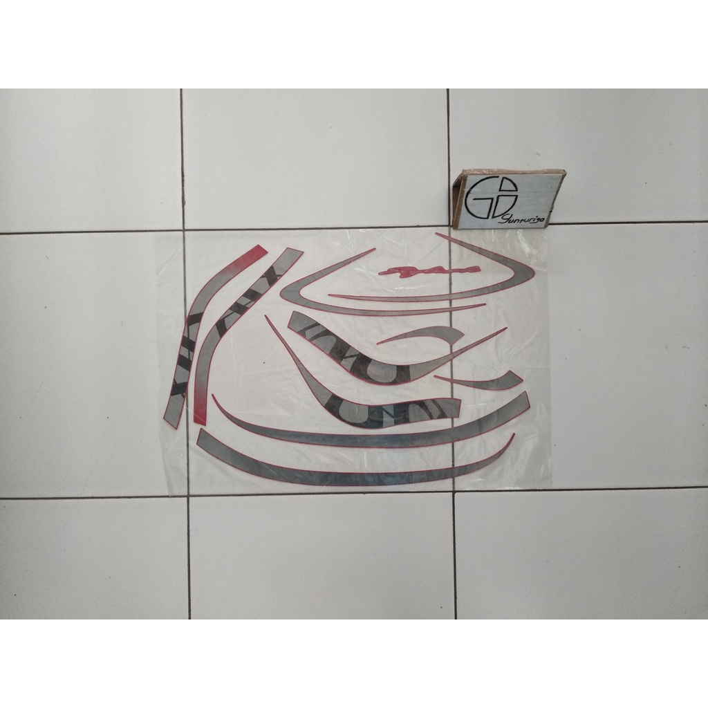 Striping Sticker Lis Honda Scoopy Stylist 2020 2021 Merah Original