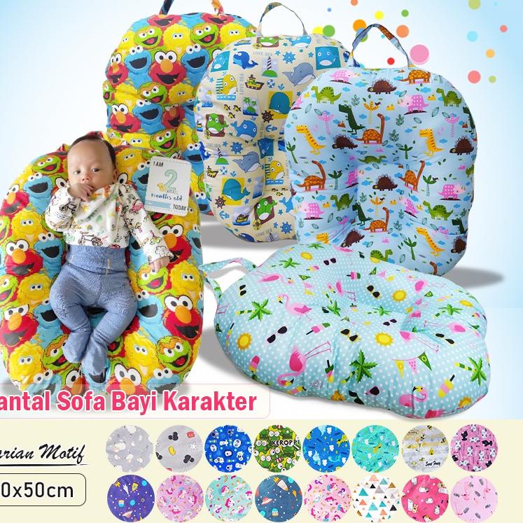 ۩ Bantal Sofa Bayi Anti Gumoh Bantal Duduk Bayi Tempat Tidur Bayi Multifungsi Motif Karakter ✷