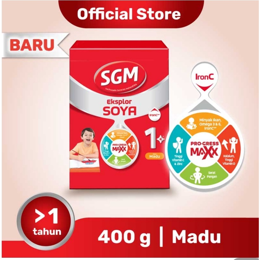 SGM soya 1+ madu 400 gr