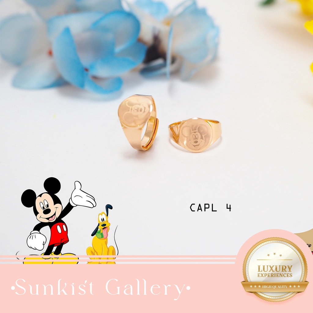 CINCIN OSROT ANAK EMAS KADAR MUDA 6K/300 & 8K/375 CINCIN ANAK KARAKTER UKIR TERBARU KODE CAPL 4