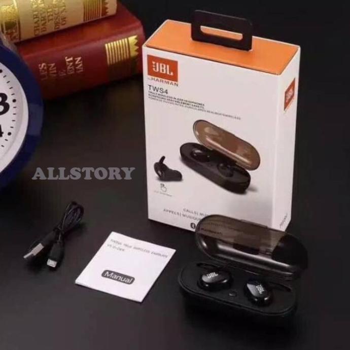 Headset Bluetooth Sport JBL TWS-4 Wireless Earphone JBL TWS4 TWS 4