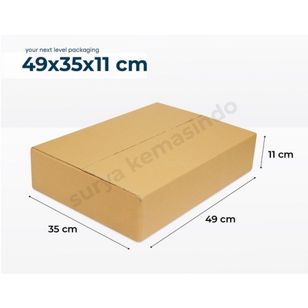

49X35X11 cm (Bucket Volume 3 kg) Kardus/Karton/Bucket/hampers/box normal