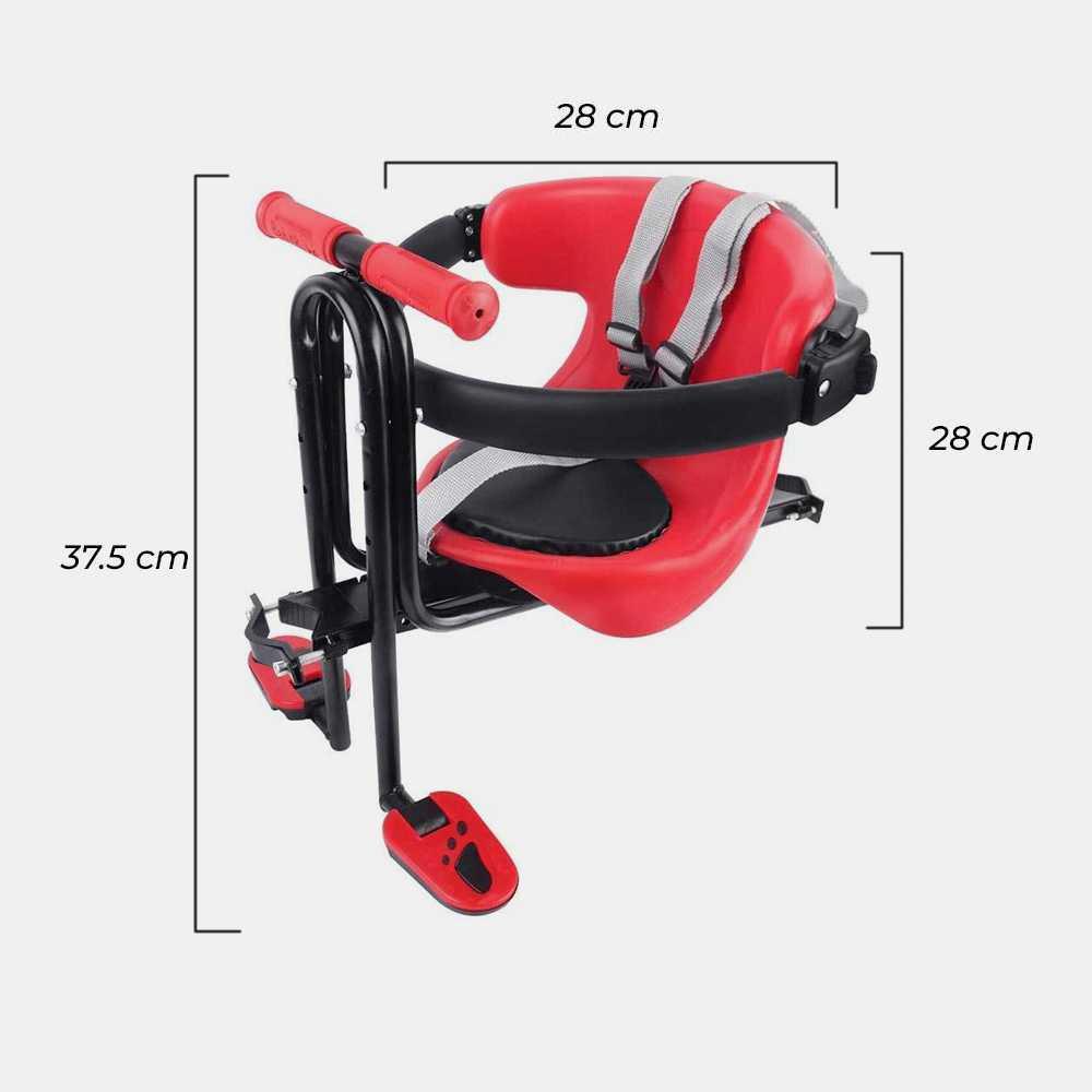 Boncengan Depan Anak Sepeda Child Safety Front Seat with Pedal - A0034 - Red