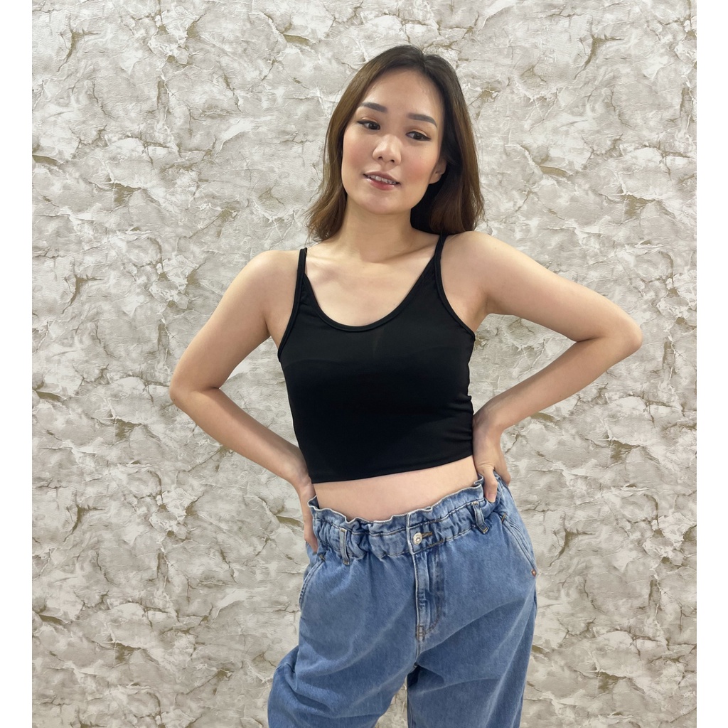 MODAVIE - REBECCA TANKTOP Crop Basic Tanktop Polos Wanita