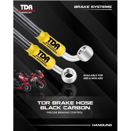 selang rem TDR Racing serat warna TDR Orginal Brake hose Universal 40 37 24 30 35 inch