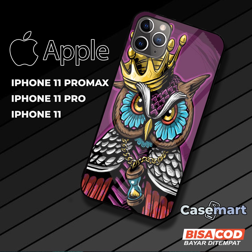 Case Iphone 11 11 Pro 11 Pro Max [OWL] Casing Iphone 11 11 Pro 11 Pro Max CASEMART Case Hp IPHONE Cu