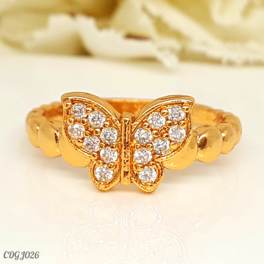 PGX Cincin Xuping Wanita Perhiasan Lapis Emas Aksesoris Fashion Premium - Z307