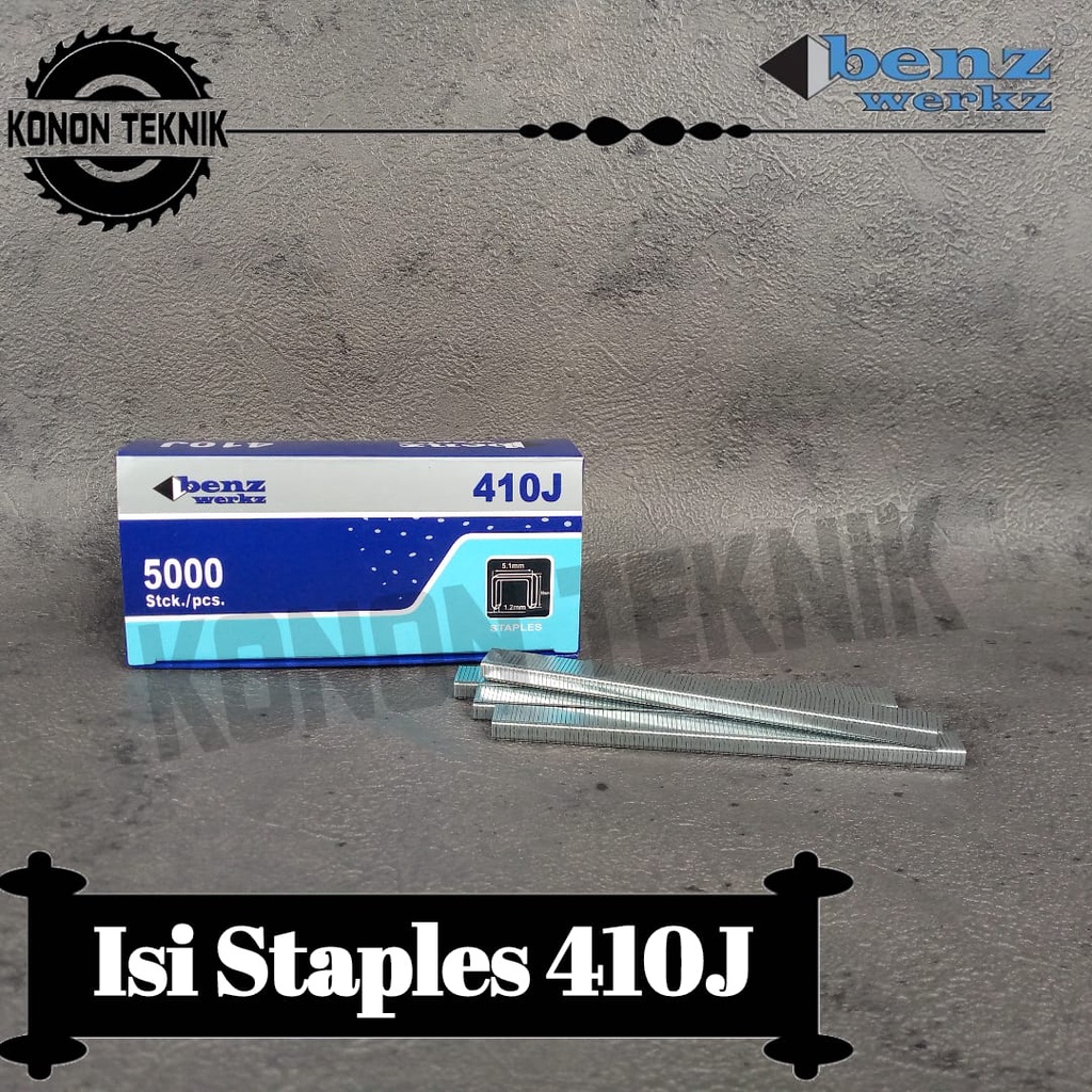 

Isi staples tembak angin 410J Benz Werkz 5000 pcs isi stapler 410J / Isi staples tembak angin 410J Benz Werkz 5000 pcs isi stapler 410J