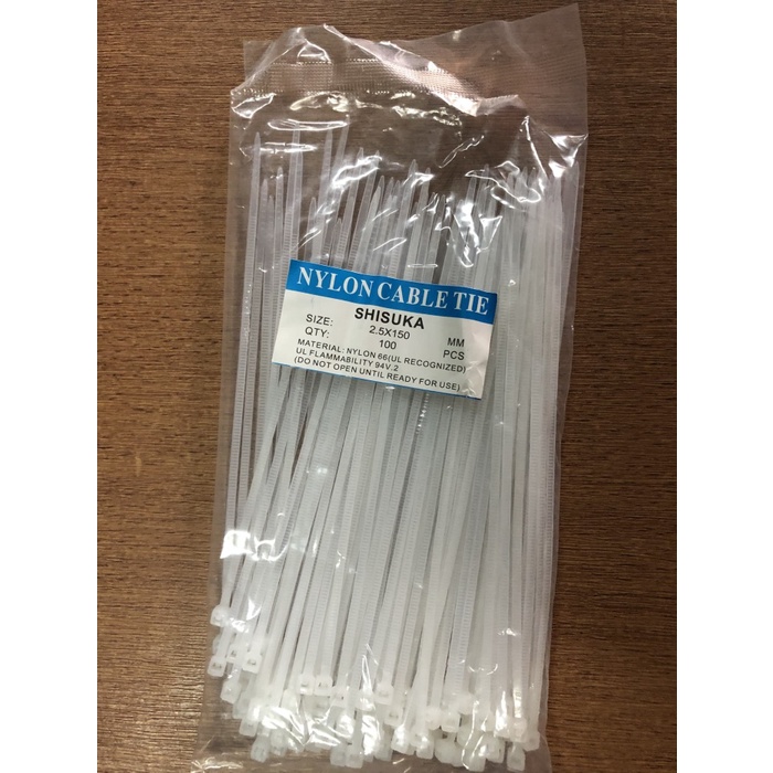 Terlaris Shisuka Nylon Cable Tie / Kabel Ties / Pengikat Kabel 2,5 X 150 Mm