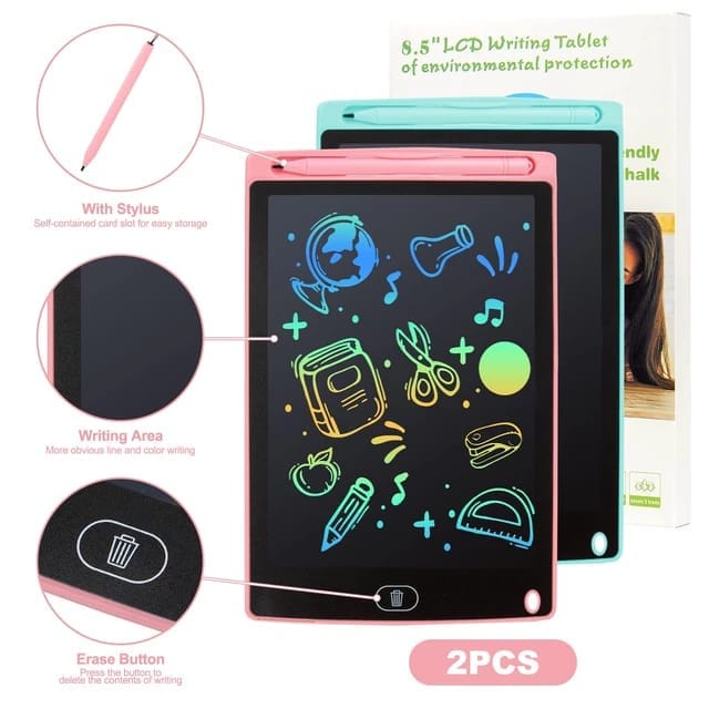 SKY-[✅COD] LCD DRAWING TABLET PAPAN TULIS ANAK WRITTING LCD WARNA WARNI / Papan Tulis LCD 8,5 Inch Gambar Untuk Anak Dan Dewasa