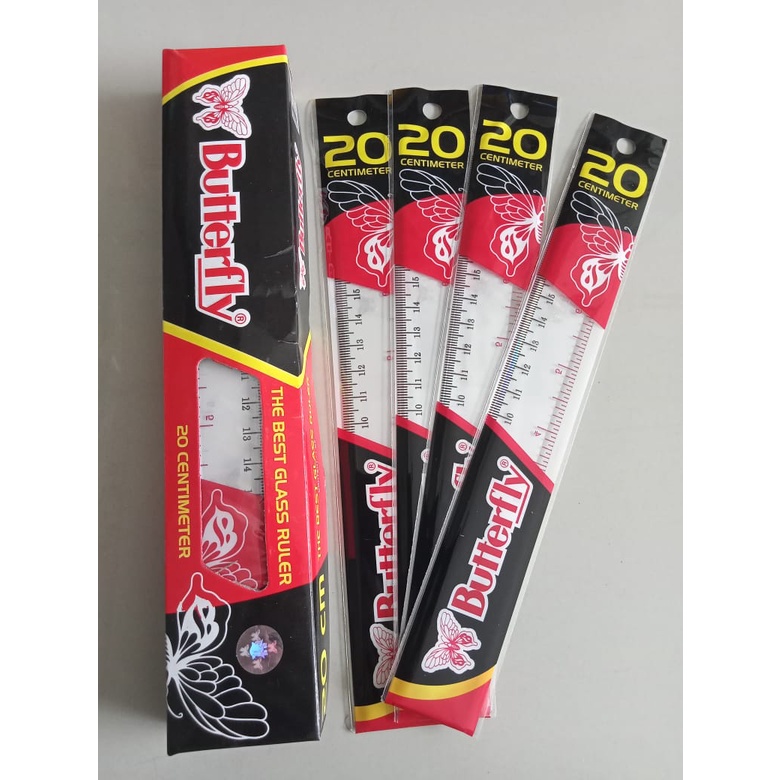 

Penggaris Mika Butterfly 20 CM - HEMAT