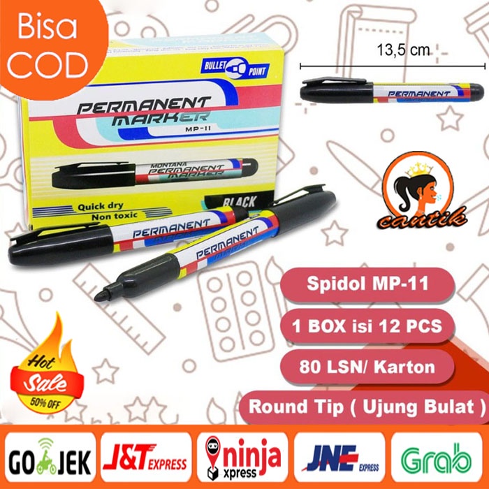 HC Spidol Permanen / Permanent Marker / Spidol Papan Tulis / Spidol Murah 1 Pcs