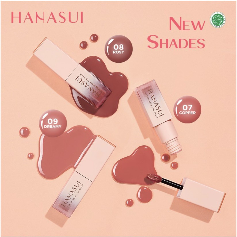 HANASUI Tintdorable Lipstain Lip Tint original waterproff BPOM bibir