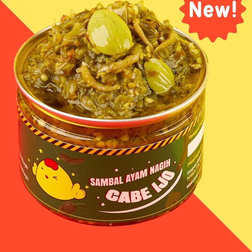 

☼ Sambal Nagih - Sambal Cabe Ijo Padang Teri Toples ♖