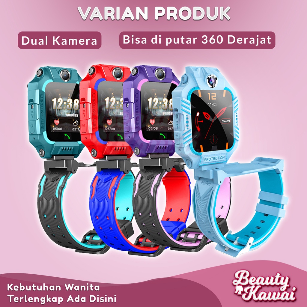 Smartwatch Anak IP67 Jam Digital Waterproof Emergency Call Multifungsi