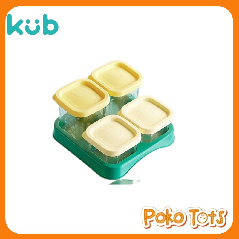 KUB Baby Glass Food Container Set Wadah Penyimpanan Makan Bayi KUB