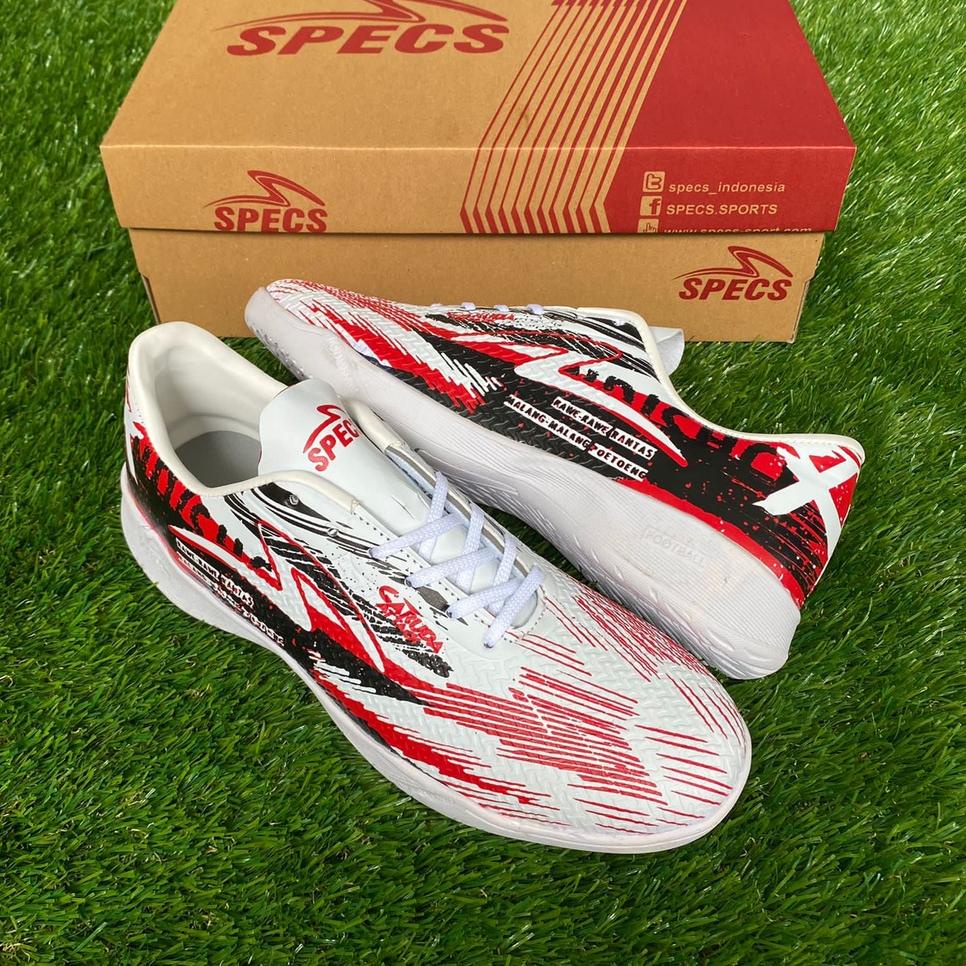 TERPERCAYA SEPATU SPECS FUTSAL ACCELERATOR LHTSPEED REBORN PUTIH GOLD MURAH INDOOR PREMIUM  ORI VIET