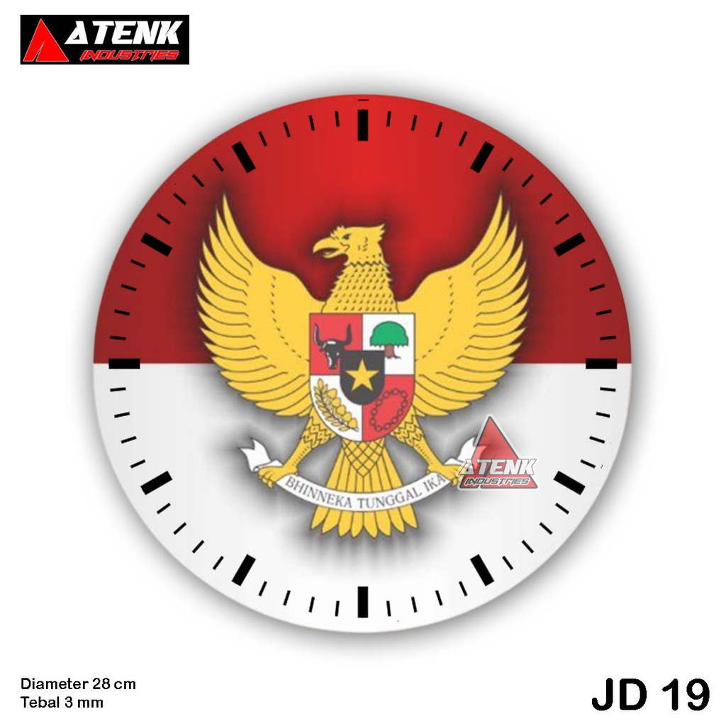 Jam Dinding Costom Logo Garuda Indonesia