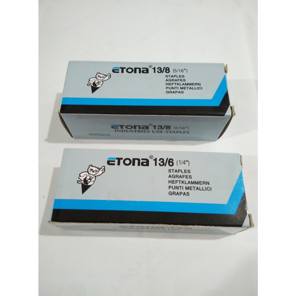 

Isi Stapler Tembak / Isi Staples Guntecker Etona 13/6 - 13/8