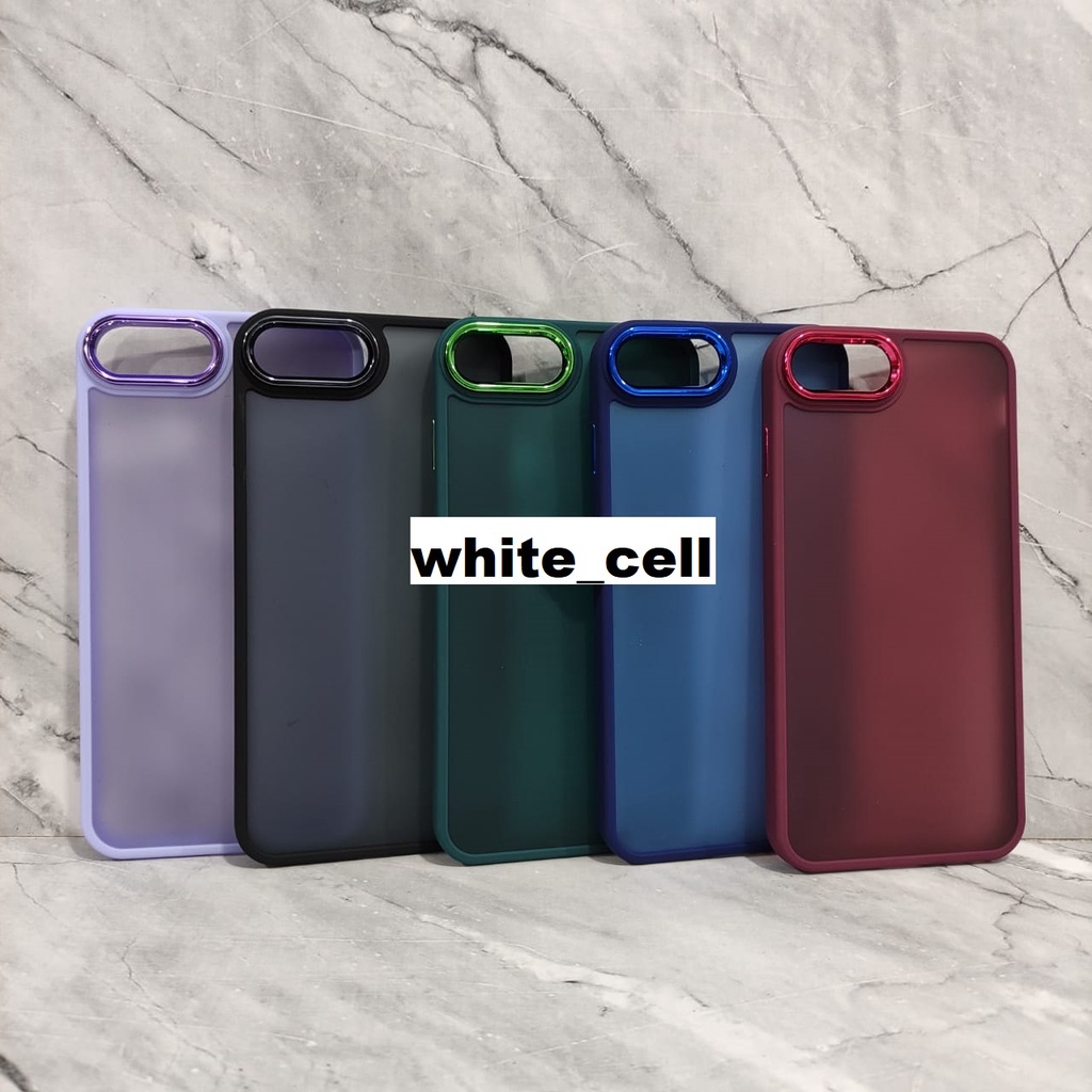 CASE DOVE HYBRID CHROME SOFT CASE FOR IP 6 IP 7 IP 8 IP 7 PLUS IP 8 PLUS WHITE_CELL