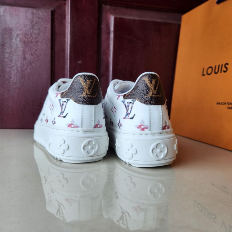 sepatu wanita sneaker lv cewek terbaru p1shoes mirror sepatu putih run away terlaris