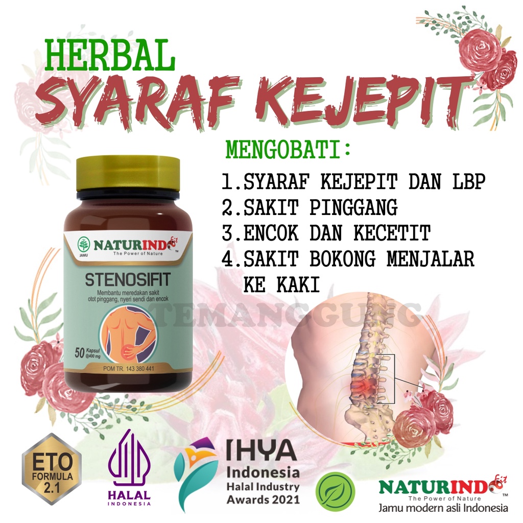 obat saraf Syaraf kejepit Pinggang leher kaki paha Bokong punggung Ampuh herbal