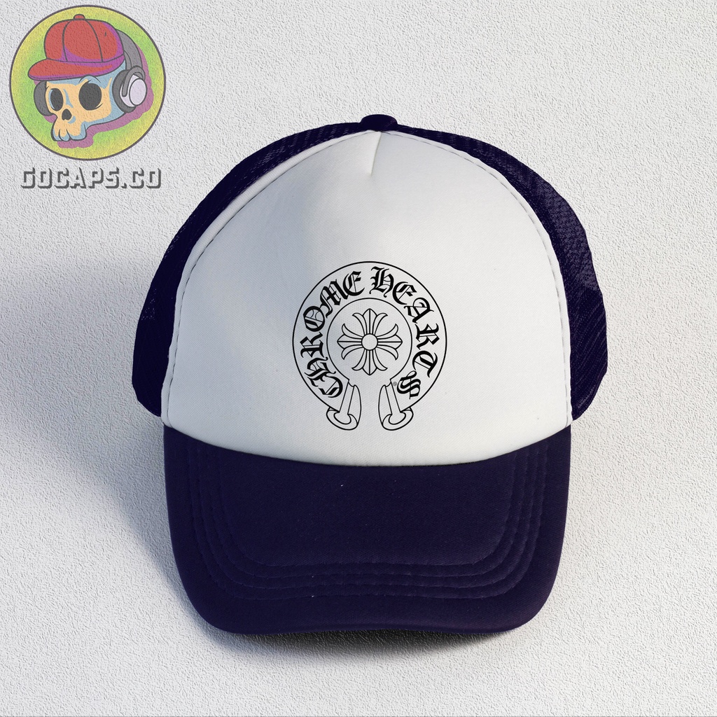 Gocaps - Topi Jaring Trucker Chrome Unisex (Premium Quality) - Rounded