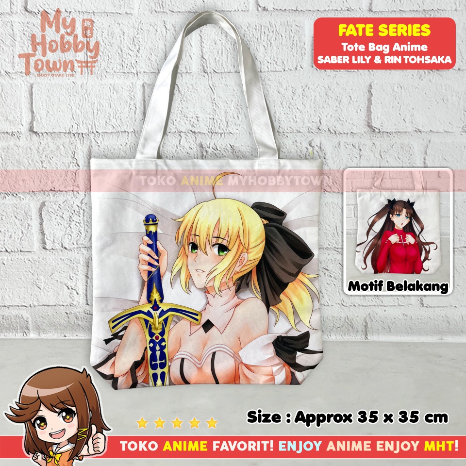 Tas Tote Bag Anime Fate Saber Lily Rin Tohsaka