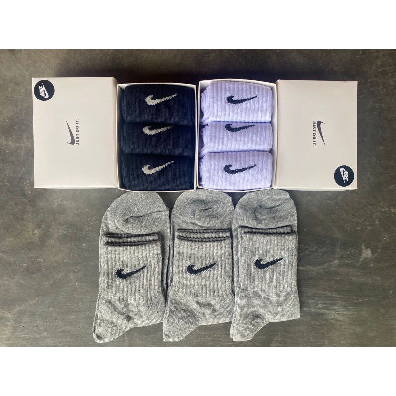 Kaos Kaki Nike Socks Original Panjang Mata Kaki Olahraga Gym Fashion Angkle