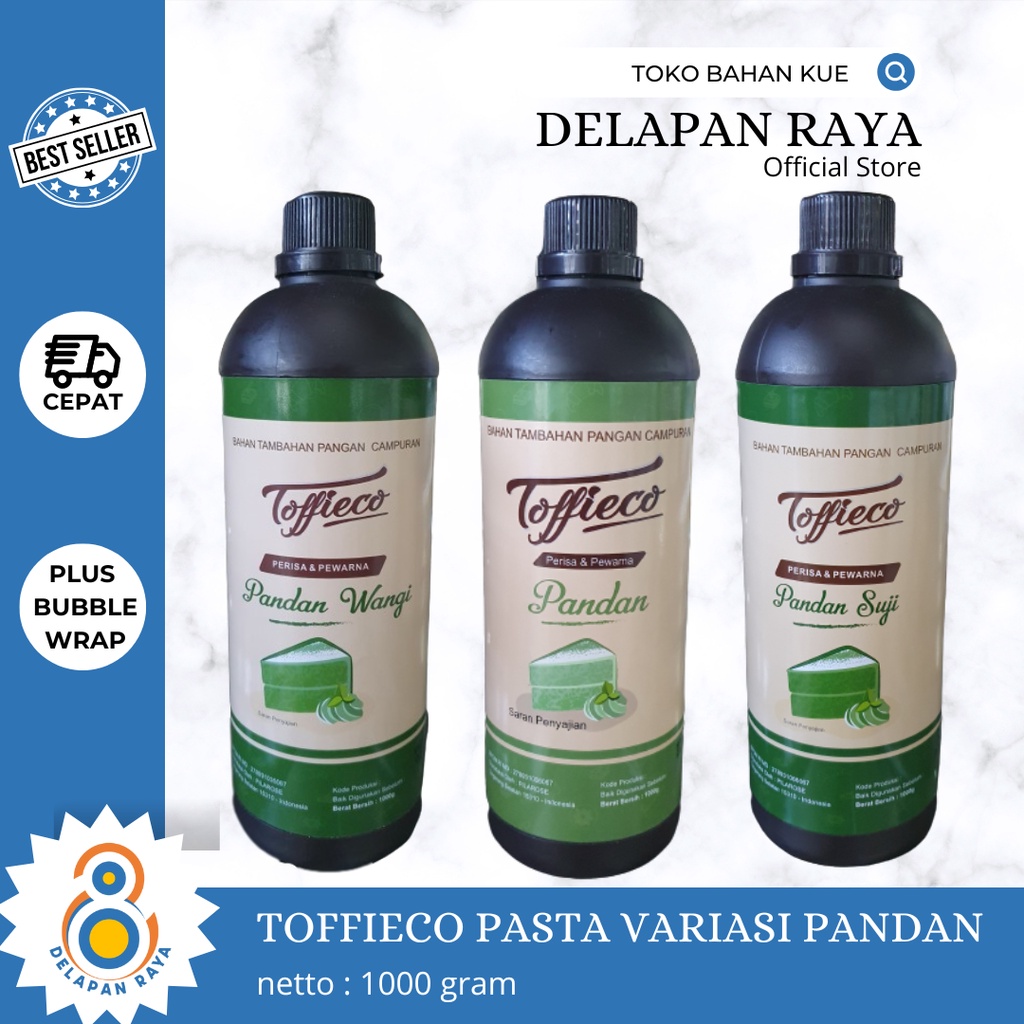 

TOFFIECO PASTA MAKANAN VARIASI PANDAN 1KG - 8Raya