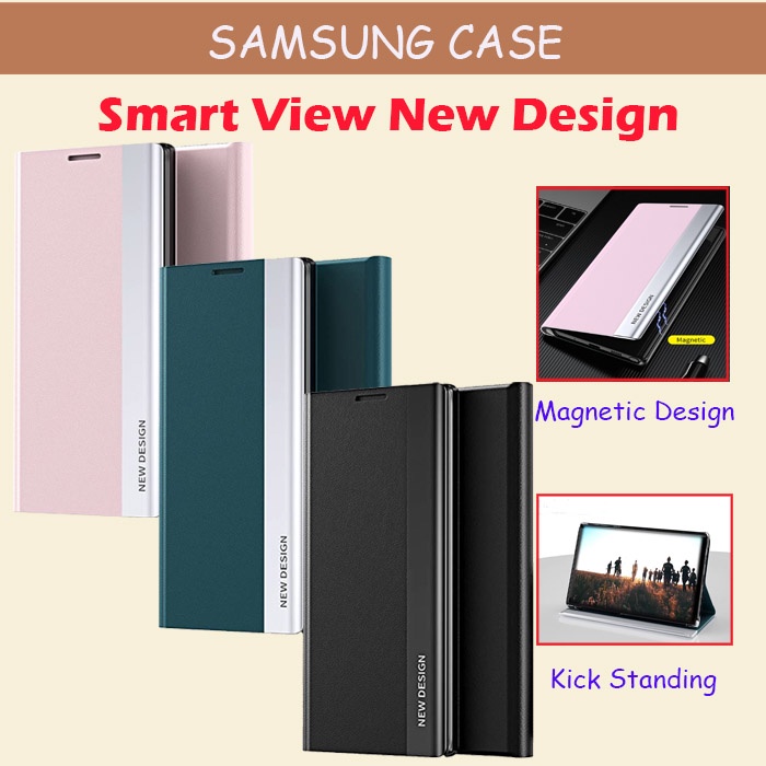 Samsung Note 10 10 Plus Smart View Digital Leather Flip Case Magnet