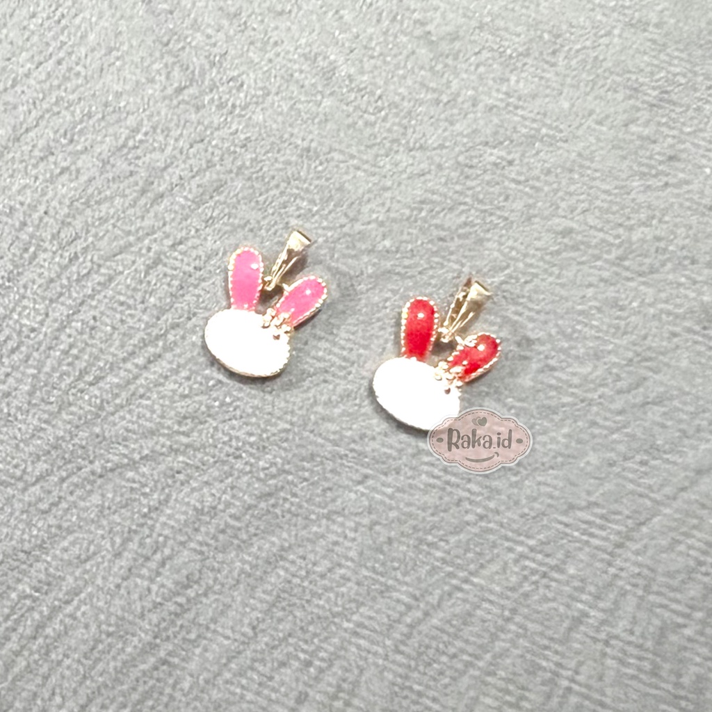 Liontin Tanpa Kalung Liontin Kecil Imut Motif Rabbit Kelinci Bunga 1270 1271