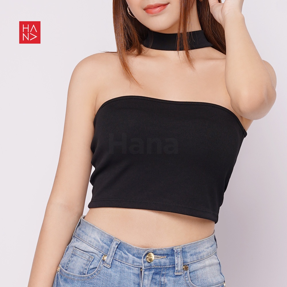 Hana Fashion - Agnes Tube Turtle Neck / Tank Top Wanita - TT271