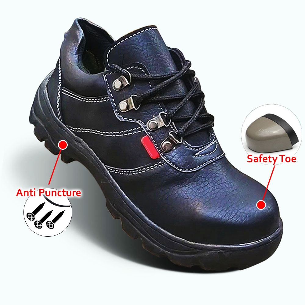 sepatu safety gaul king SKN kickers kulit omega impor ujung  kerja pabrik kitchen kantor dapur murah