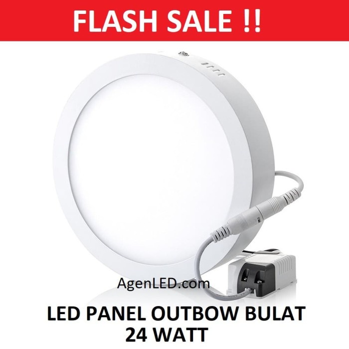 lampu led Lampu downlight LED Panel 24W Putih 24 W Watt 24Watt OUTBOW BULAT OB(U9I8) lampu led kamar