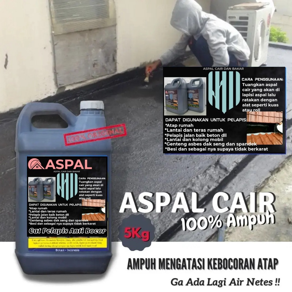 cairan untuk kamar mandi bocor cat aquaprop anti rembes tembok genteng ukuran 5kg aquaproof